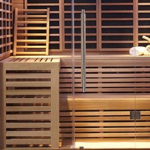 Sauna Interior de Madera Maciza de Cedro Rojo Canadiense para 5 Personas, Sauna Híbrida de Lujo, Sauna de Vapor Seco, de Doble Propósito - Product Image 4