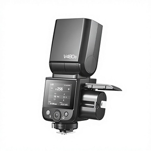 Flash <span class=keywords><strong>Godox</strong></span> V480 con Pantalla Táctil Giratoria y Soporte para Zapata para //Fuji/, Sincronizació<span class=keywords><strong>n</strong></span> de Alta Velocidad <span class=keywords><strong>TTL</strong></span>, Portátil para Exteriores - Product Image 1