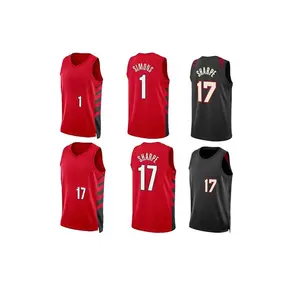 Nhà Máy Bán Buôn 2023/24 New Blazer Jersey Bóng Rổ Ban Đầu Chất Lượng Cao Nhiệt Kín Nbaing Áo Cho Nam Giới Thanh Niên Tùy Chỉnh