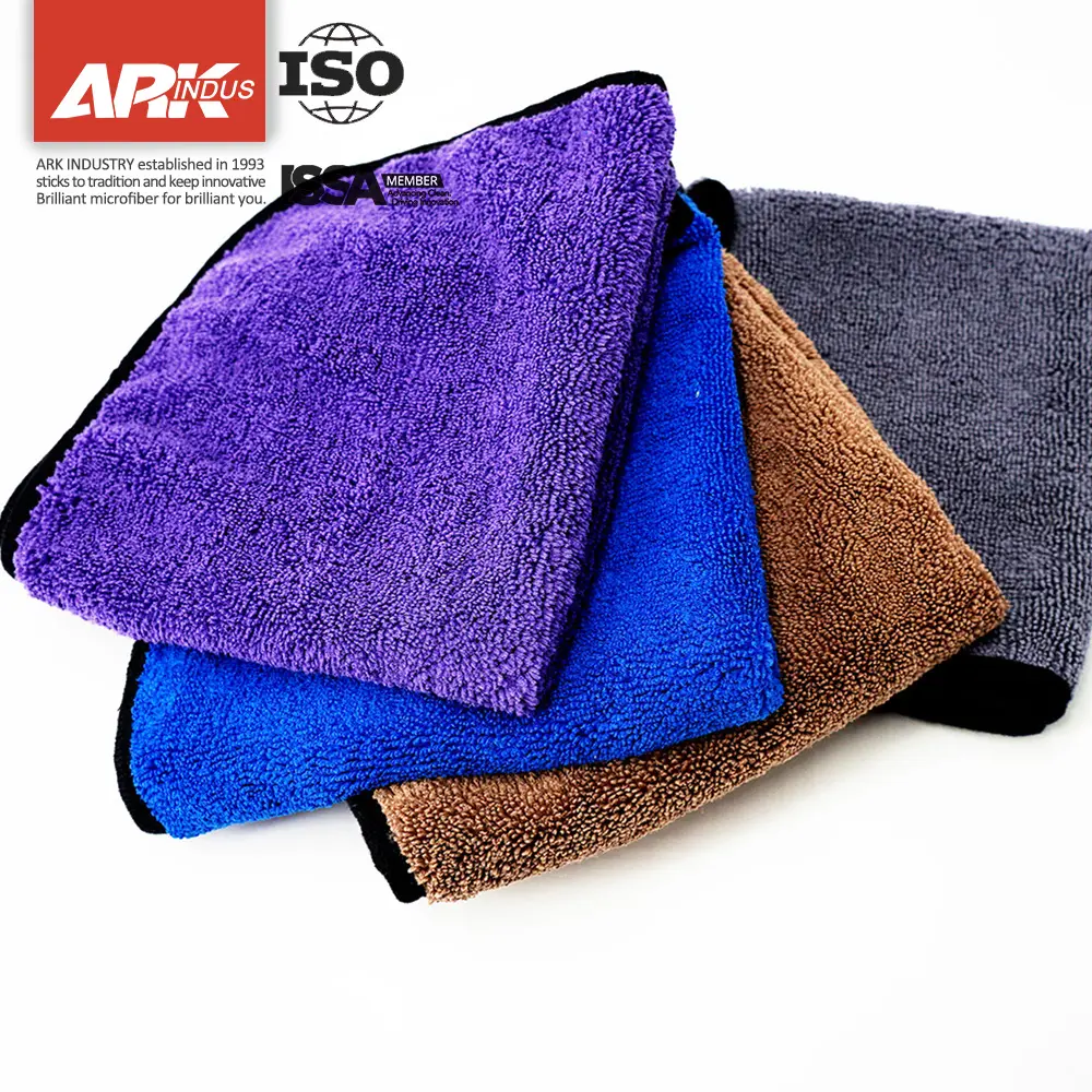 1000GSM Ultra Kalın Otomatik Detaylandırma Mikrofiber Araç Kurutma Peluş Havlu