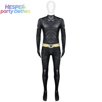 HESPER Disfraz de Hombre Murciélago (Bruce Wayne) con Mallas Integrales para Cosplay de TV, Cine, Anime y Espectáculos