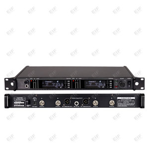 AD4D-2 True Diversity Dual Channel UHF <b>Wireless</b> <b>Microphone</b> System, Metal Handheld Mics <b>for</b> Stage Wedding Karaoke Conference - Product Image 6