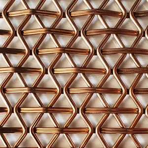 Hot Sales Decorative Hastelloy 358 Galvanised Wire Mesh 10mm Metal Mesh Roll Fence Screen Decorative Bronze