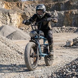 Электрический велосипед для взрослых с толстыми шинами и подвеской, для бездорожья и тренировочных заездов по гравийным участкам - Product Image 2