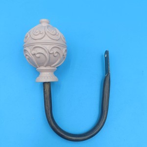 Classic <b>Wall</b> <b>Hook</b> White Ceramic Round Head Heavy Duty For Home Decoration Cabinet Curtain - Product Image 2