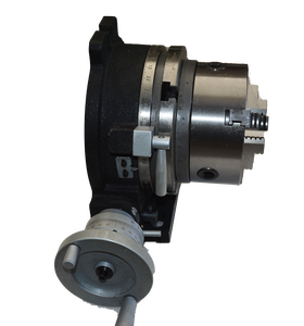 HV4 Bàn Xoay Ngang Và Dọc Với 80MM Ba Hàm Chuck Gang Vận Hành Bằng Tay Máy Khoan Phay 100MM - Product Image 5