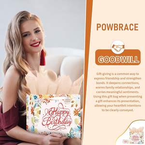 Sac cadeau moyen avec poignées pour femmes, hommes, anniversaire, Noël, fête, cadeaux, enfants, adultes, fournitures pour cadeaux - Product Image 1