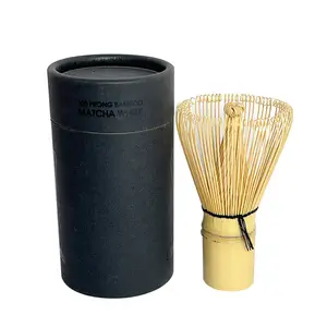 Hữu Cơ Tre Matcha Whisk Vàng Skinny Nhật Bản Matcha Tre Chasen 100 Prong Matcha Whisk