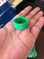 Bagues de pied en plastique pour poulets, oiseaux et pigeons avec numéro de série, colorées, pour usage domestique, état neuf