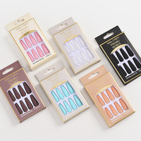 Amovible Multi Pure Color Réutilisable ABS Cercueil Presse sur Ongles Extension Ongles Cristal Faux Ongles Conseils