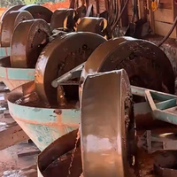 Broyeur à moulin à plaques humide à économie d'énergie, conception anti-poussière, direct usine, pour le broyage de minerai de roche et le traitement en site propre dans l'exploitation minière aurifère