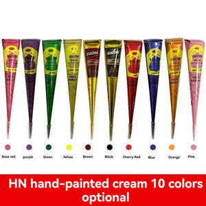 Pâte de <span class=keywords><strong>tatouage</strong></span> au henné indien en promotion – 12 couleurs mélangées, crème imperméable pour peinture manuelle, <span class=keywords><strong>tatouage</strong></span> temporaire pour la décoration corporelle - Product Image 4
