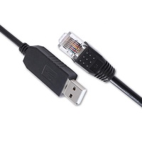 Cable de Programación CP2102 de 6 Pies, Adaptador Convertidor Serial USB RS232 a RJ45 8P8C para Radios Bidireccionales Moto-Rola MTR2000