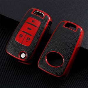 Coque de clé de voiture en cuir TPU Fob pour Chevrolet Cruze Aveo Camaro Epica Lova Sail Spark <span class=keywords><strong>Opel</strong></span> Astra <span class=keywords><strong>Corsa</strong></span> - Product Image 5