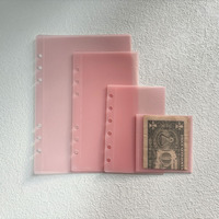 Promotionnel Multi Couleurs Ouverture Latérale Système D'économie D'argent Durable 6 Trous Poche Portefeuille Zipless Enveloppes A6 Enveloppes De Trésorerie