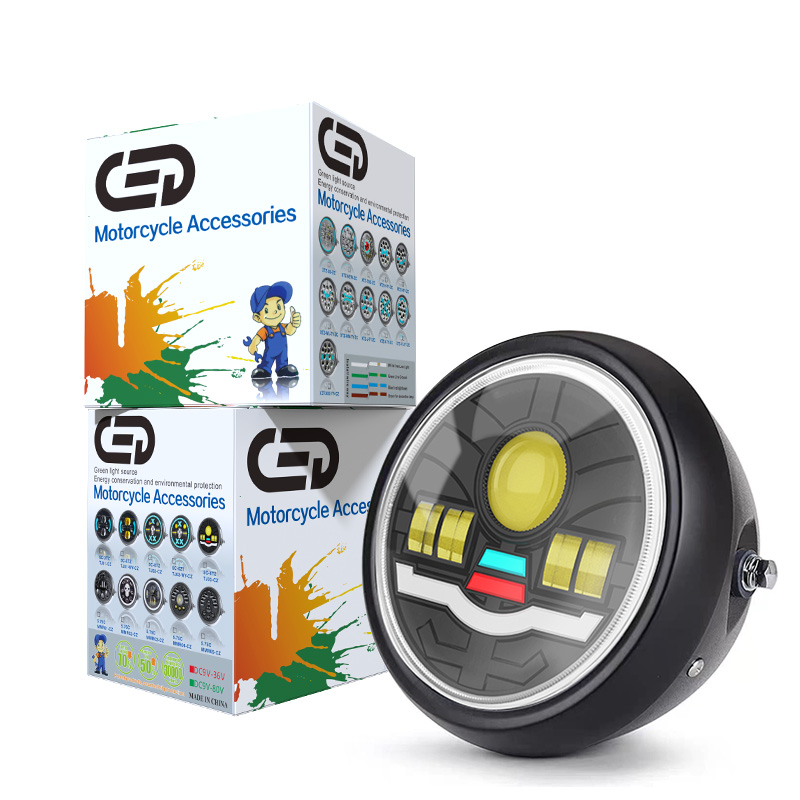 TJ03 Jaune Salut Blanc Lo/Blanc Bleu Rouge Rose DRL Flash