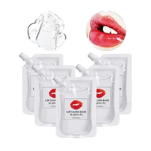 Base de brillo de labios sin logotipo, brillo de labios a granel, transparente, blanco, brillo de labios, 200ml, para venta al por mayor, Etiqueta Privada