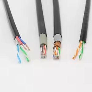 Cat5e Cat6 Cat6A kabel Lan luar ruangan Pasangan memutar UTP STP FTP kucing 6 6A 23AWG 0.56mm BC CCA 1000ft kabel tahan air - Product Image 3