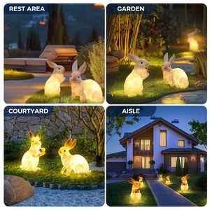 Luces Decorativas de Fibra de Vidrio con Motivo de Conejo para Exteriores, Navidad, Calles, Jardines y Parques - Product Image 2