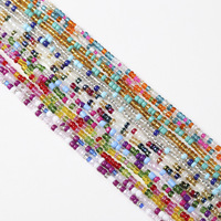 Perles de rocaille colorées ventre bijoux de corps africains extensible élastique chaîne Bracelet cheville collier taille chaîne pour l'été