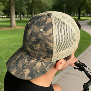 Casquette de camionneur en coton lavé à 6 panneaux - Casquette de baseball légère et respirante en maille pour le golf, la randonnée et la course à pied - Product Image 4