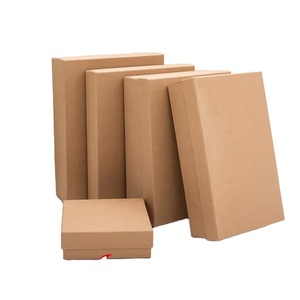 Custom Printed Paper Box Brown Cowhide Paper Boxes Seed Paper Box