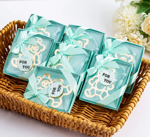 Adorabili decorazioni per bambini e bambine con segnalibri orsacchiotto Set di regali di ritorno amati per feste Baby Shower - Product Image 4