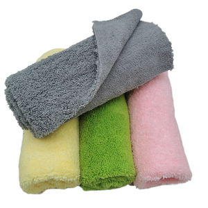 Vải Lau Sợi Siêu Nhỏ Dài/Ngắn Không Viền Hai Cọc Nhà Sản Xuất OEM Khăn Lau Vải <span class=keywords><strong>Terry</strong></span> Rửa Xe - Product Image 5