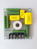 Diviseur de fréquences passif 2 voies pour haut-parleur, professionnel, pour aigus et graves, avec bornes de connexion