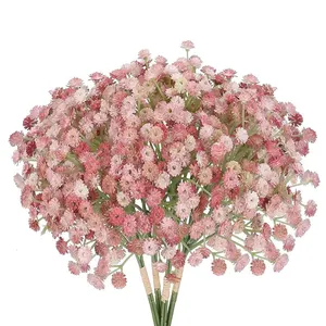Free Sample Artificial Flowers Baby Breath Pink Real Touch Gypsophila New Design Cheap Wholesale Artificial Flowers