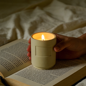 Rustic Matte Navy Ceramic Candle Jar Multi Color Candle Holder <b>for</b> Candle Making with <b>Gift</b> <b>Box</b> - Product Image 1