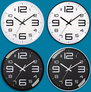 Modern 8-inch White Quartz <strong>Clock</strong> Simple Design <strong>Silent</strong> <strong>Wall</strong> <strong>Clock</strong> for Home Decor Battery Operated Enhances Family Living - Product Image 3