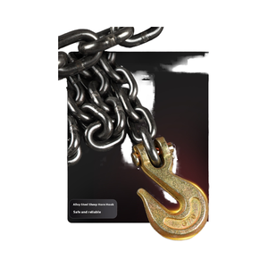 Eslingas de doble gancho de bloqueo tipo trinquete de palanca con <span class=keywords><strong>tensor</strong></span> de cadena Fijación de poliéster y acero de 1 tonelada para una elevación segura - Product Image 5