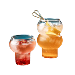 Taza de Vidrio de Borosilicato de Alta Calidad, 280/530 ml, Transparente, Forma de Calabaza, Pared Simple, Personalizable con Logotipo, para Uso en Verano - Product Image 2