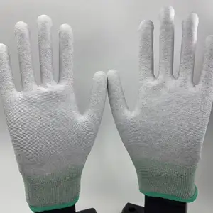 China wholesale product carbon fiber labor gloves pu breathable construction labor working gloves