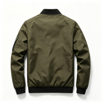 Blouson Bomber Décontracté Homme en Patchwork Respirant Coupe-Vent à Col Montant avec Fermeture Éclair Style Streetwear Vente en Gros Service OEM