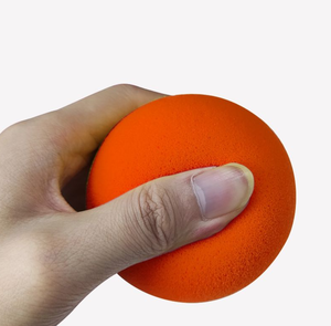 Commercio all'ingrosso personalizzato 6.3cm di alta qualità spugna naturale palla di gomma ad alto rimbalzo in schiuma giocattoli per bambini giocattolo morbido regalo di promozione - Product Image 4