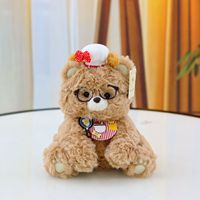 Nouvel Ours en Peluche Petit Ours avec Peluche Super Douce et Rembourrage en Coton PP, Adorable Ours Chef Amusant 11-30cm Sacs