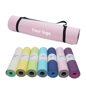 Tapetes de Yoga Ecológicos de TPE con Logotipo Personalizado, Tapetes Gruesos para Gimnasio, Antideslizantes, para <span class=keywords><strong>Ejercicio</strong></span> - Product Image 2