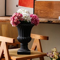 Jardinières et pots en argile fibreux décoratifs pour la maison, de forme de tasse, faits à la main, vente en gros de pots à fleurs