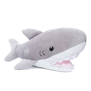 상어 봉제 인형, 부드러운 상어 베개, 귀여운 푹신한 상어 인형 어린이 선물용, 소파 및 침실 장식 - Product Image 1