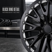 Jantes Beadlock Forgées TF Z06 C7 C8 18x12 pouces 5x120 en Alliage d'Aluminium Neuves pour Course Drag Racing Corvette