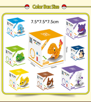 CAYI 7.5cm Nano Blocs 2nd Microparticules Briques 140 Pcs Pokemoned Have Box Instruction Blocs de Construction Éducatifs BX Jouets Enfants