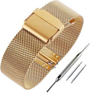 Keepwin Thép Không Gỉ Nhanh Chóng Phát Hành Lưới Vòng Lặp Ban Nhạc Đồng Hồ Dây Đeo Cho 16 18 19 20 22 Mm - Product Image 2