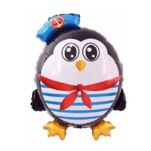 Mini Dekoration Kapitän Pinguin Folie Luftballons Antarktis Abenteuer Zeit besonderen Anlass Tier Luftballons