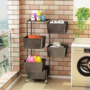Estante de metal giratorio de 360 grados, organizador de 4 niveles para cocina, soporte para fruta, carrito de almacenamiento, cesta de patatas y cebolla, nuevo - Product Image 5