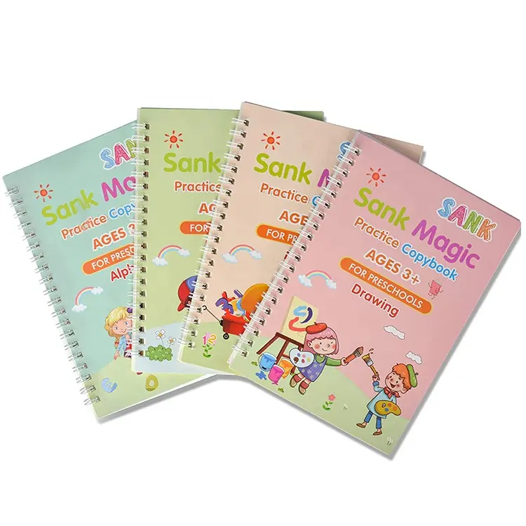Sank Magic Practice Copybook Reused Calligraphy Copybook Custom Copybook for Kids Writing
