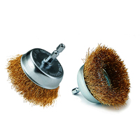 Brosse métallique en acier de qualité industrielle et bricolage Brosse métallique en laiton personnalisable pour le polissage des métaux