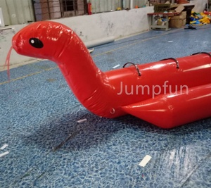 Bateau banane gonflable en forme <span class=keywords><strong>de</strong></span> serpent gonflable, personnalisé, pour <span class=keywords><strong>jeux</strong></span> <span class=keywords><strong>de</strong></span> remorquage d'eau - Product Image 2