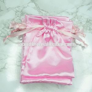 TOP vente OEM rose satin fête faveur sacs de butin - Product Image 2